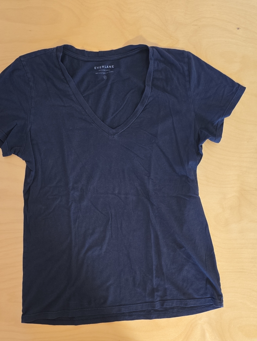 Everlane Black V-Neck Short Sleeve Tee